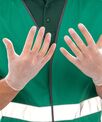 Result Essential Hygiene PPE Medical vinyl examination gloves clear (Pack of 100)